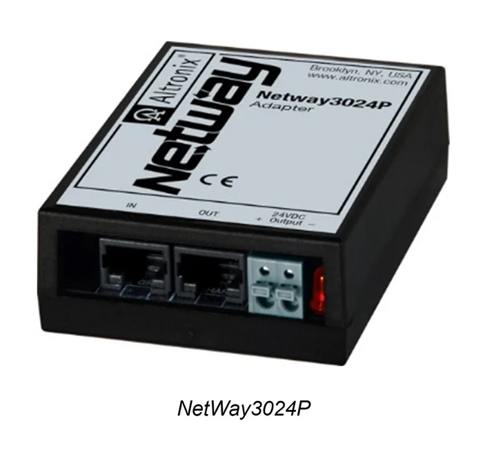Altronix, the recognized leader in power and data transmission products for the professional security industry, announces its new NetWay3024P compact PoE adapter.