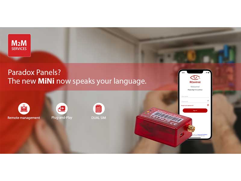 M2M Announces Native Integration for MiNi for Paradox Alarm Panels